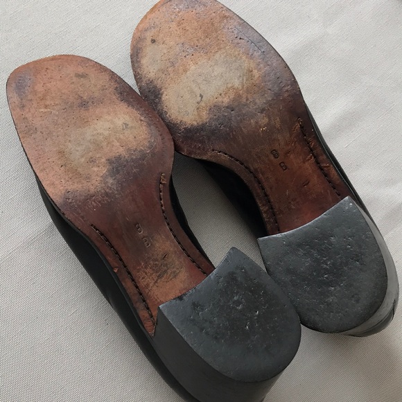 Cole Hann Italian made tassel block heeled loafers - Picture 7 of 8